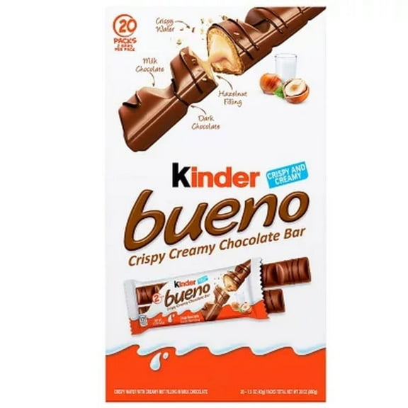 Kinder Bueno Chocolate Bars, 1.5 Oz., 20 Pk.