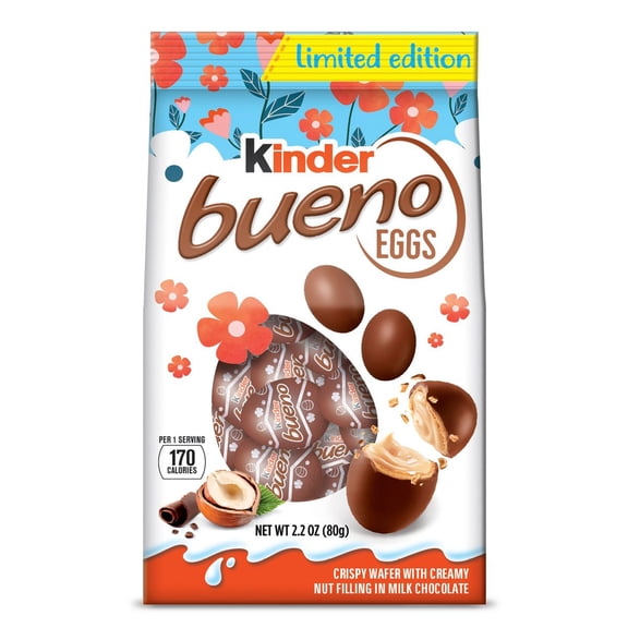 Kinder Bueno Easter Eggs Stand Up Bag - 2.2oz - Pack of 2