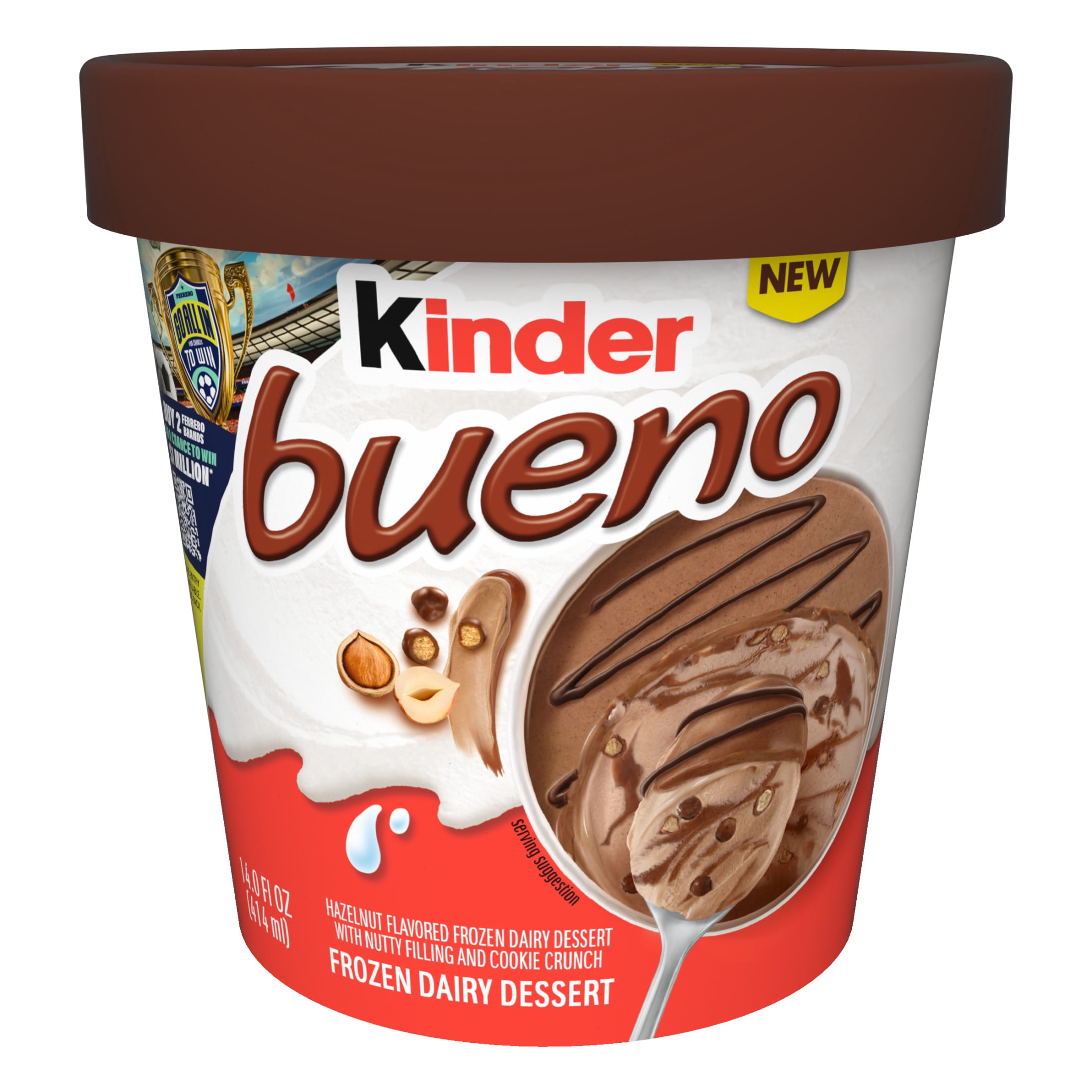 Kinder Bueno Frozen Dairy Dessert, 14 fl oz