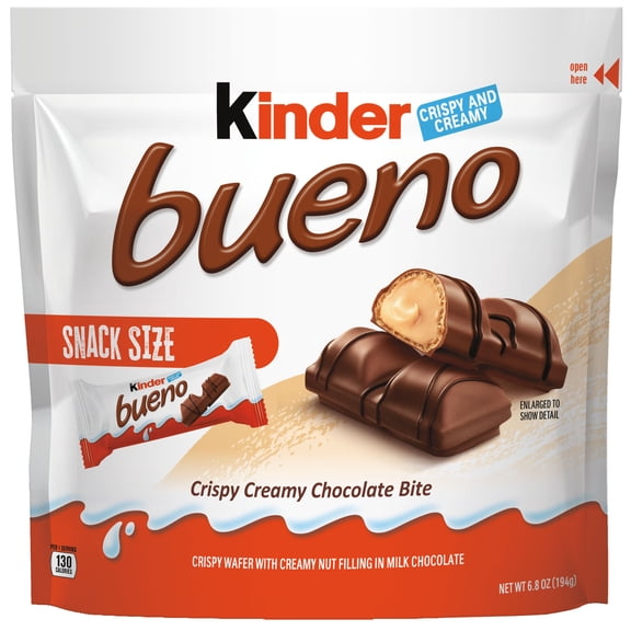 Kinder Bueno Snack Size 6.8oz Bag 18 Count
