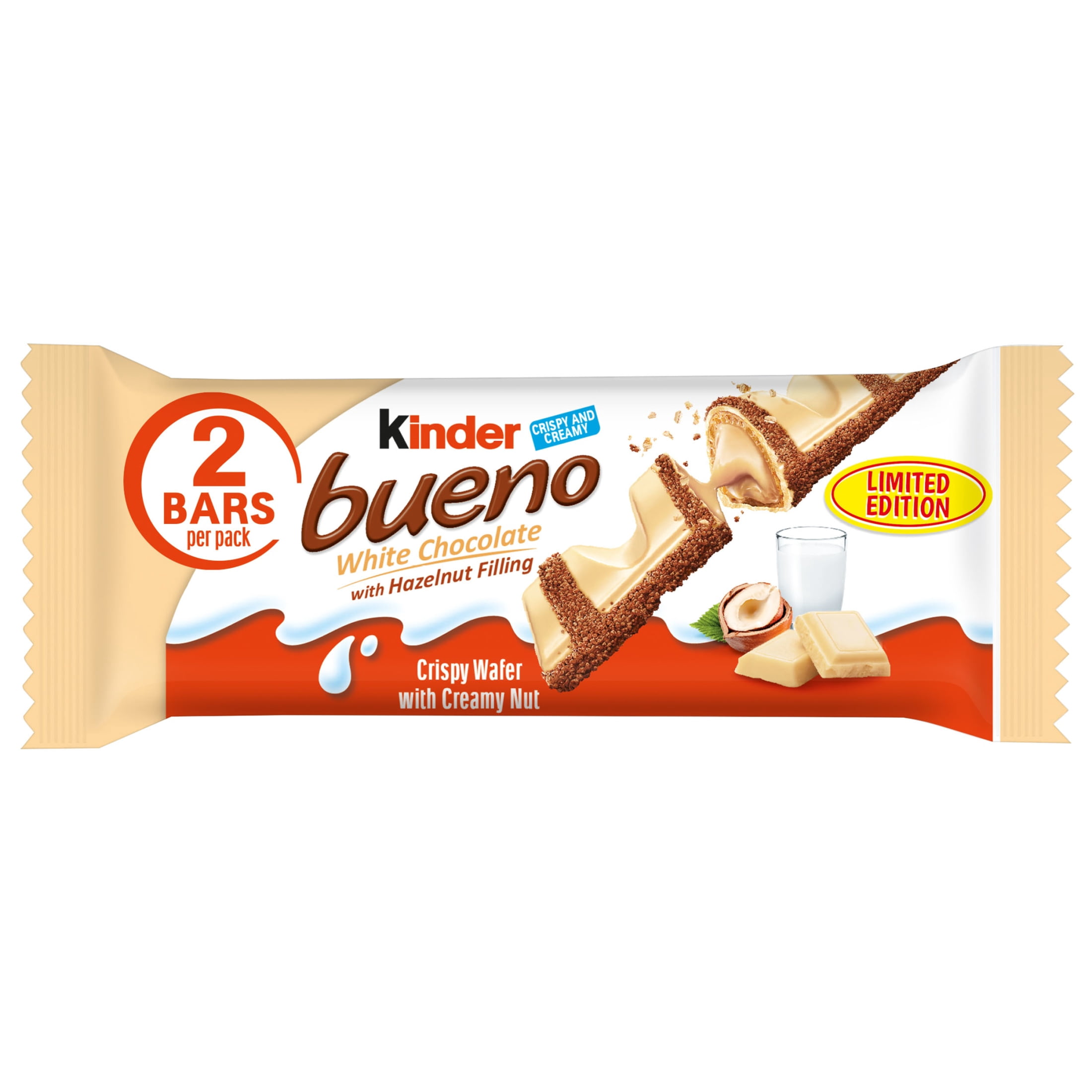 Kinder bueno キンダー　ホワイトチョコ&トレジョ＆リーセス計９点 Kinder Bueno White Chocolate Bar with Crispy Wafer and Hazelnut