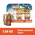 thumbnail image 1 of Kinder Chocolate, Hollow Ornament, Creamy Milk Chocolate, Christmas Chocolate Santa, Holiday Gift for All, 3 Count, 1.58 oz, 1 of 13