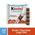 thumbnail image 1 of Kinder Chocolate, 4 Large Bars, Milk Chocolate Bar with Creamy Milky Filling, Individually Wrapped Candy, 3 oz Total, 1 of 16