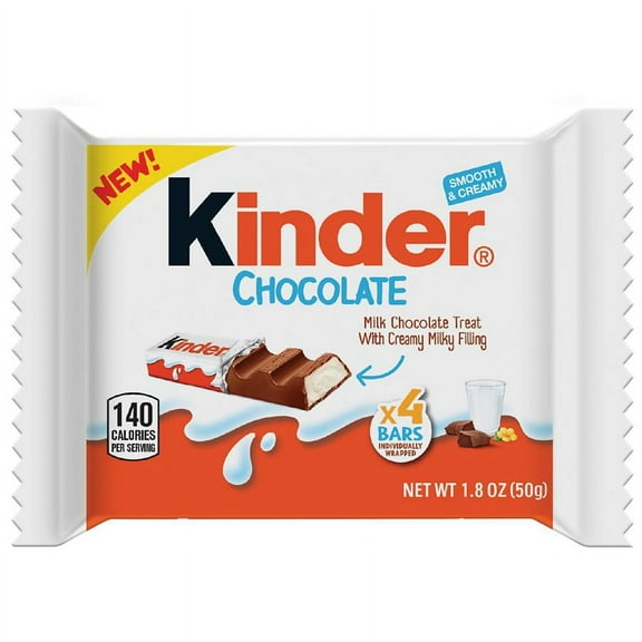 Kinder Chocolate Single 1.8 oz Pack of 2
