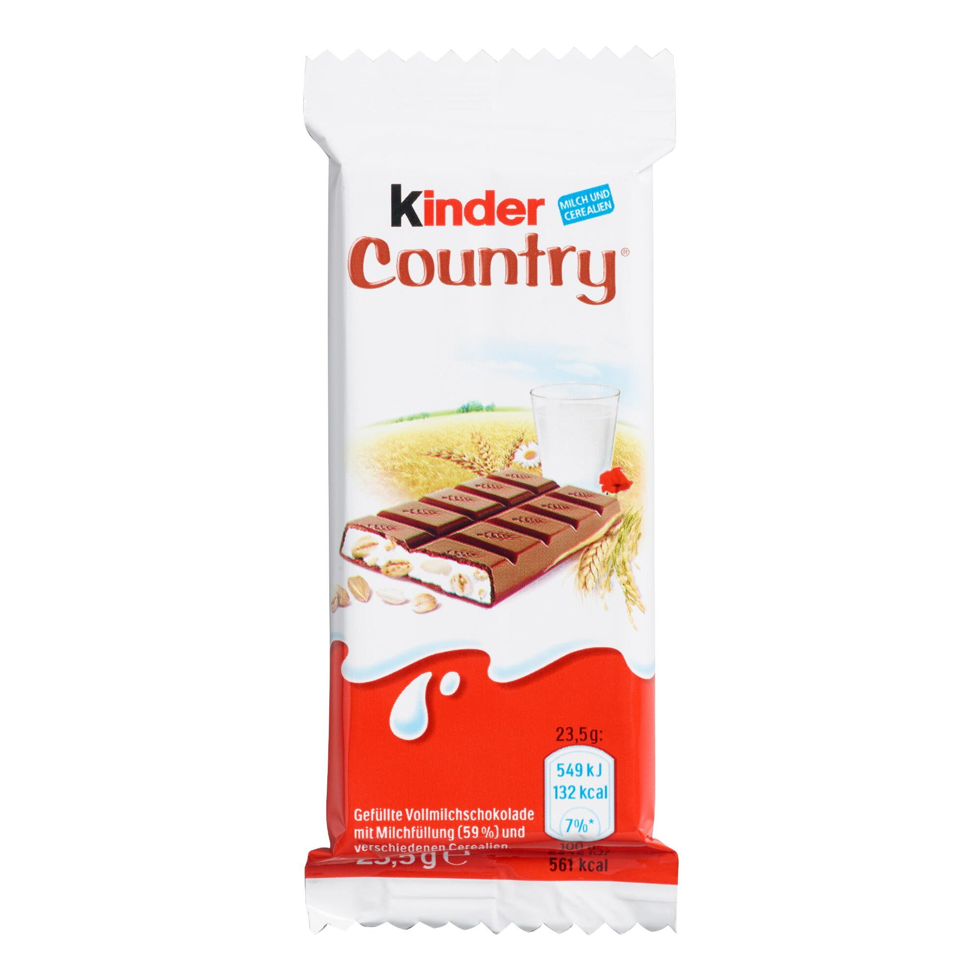 Kinder Country Milk and Cereal Chocolate Bar .83 oz (Pack of 2)