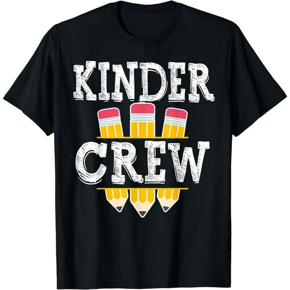 Kinder Crew Fun Kindergarten Squad Teacher 1st Day of School T-Shirt