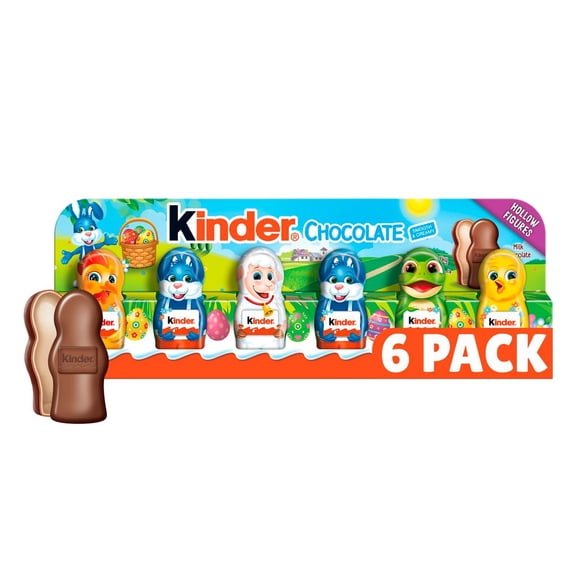 Kinder Easter Milk Chocolate Figures - 3.1oz/6ct - Pack of 2