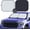Black & Silver(2PC), variant on Windshield Sun Shade - Certified 99.87% UVB & 99.02% UVA Protection Car Sun Shade. Award Winning Sunshade for Car Windshield with Patented Technology. Size L 60"x30" Car Window Shades by Kinder Fluff