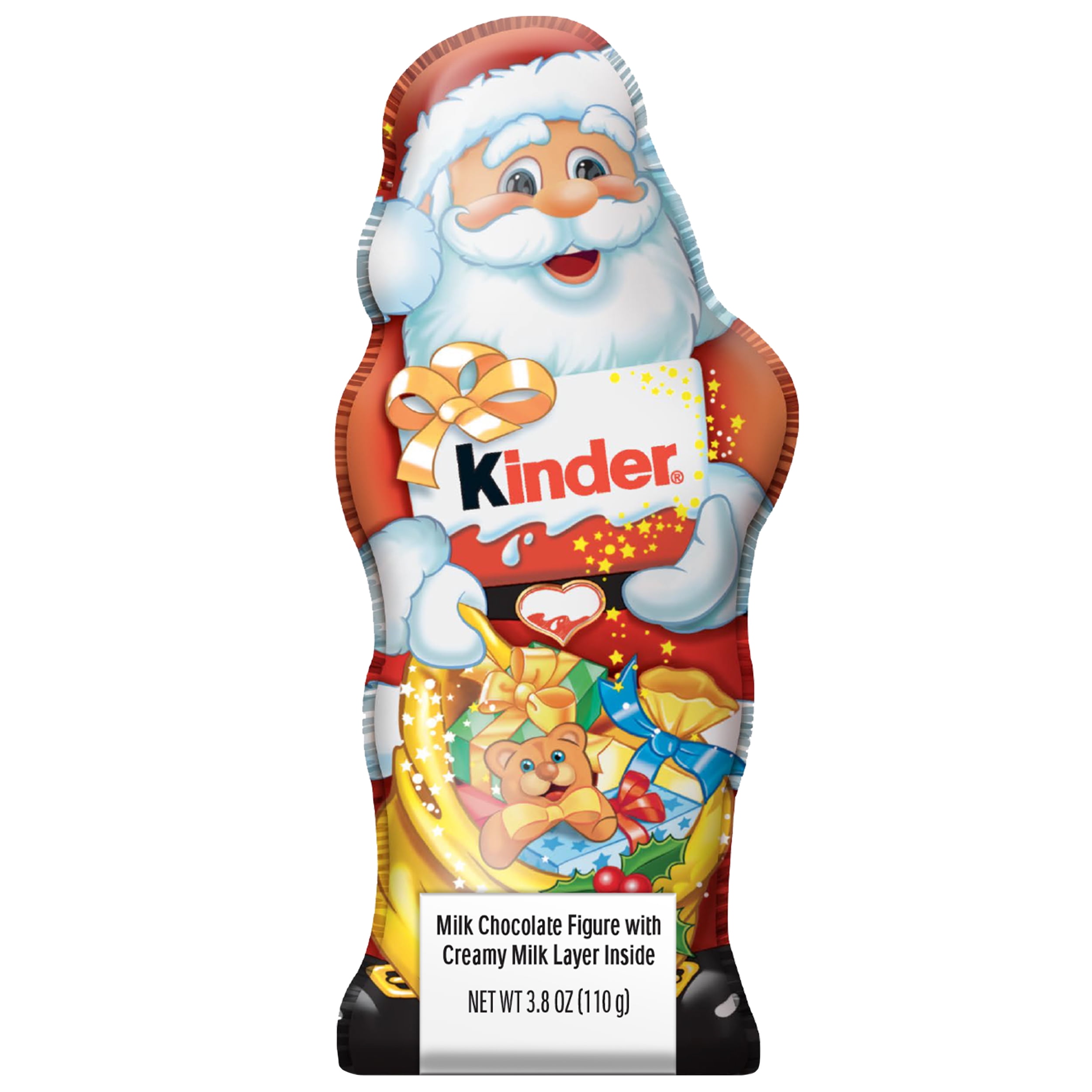 Kinder Hollow Figure Santa, Smooth Milk Chocolate, 110g