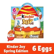 Kinder Joy Easter Eggs With Toy Inside, For Easter Egg Hunts, 6 Pack, 0.7 oz Each