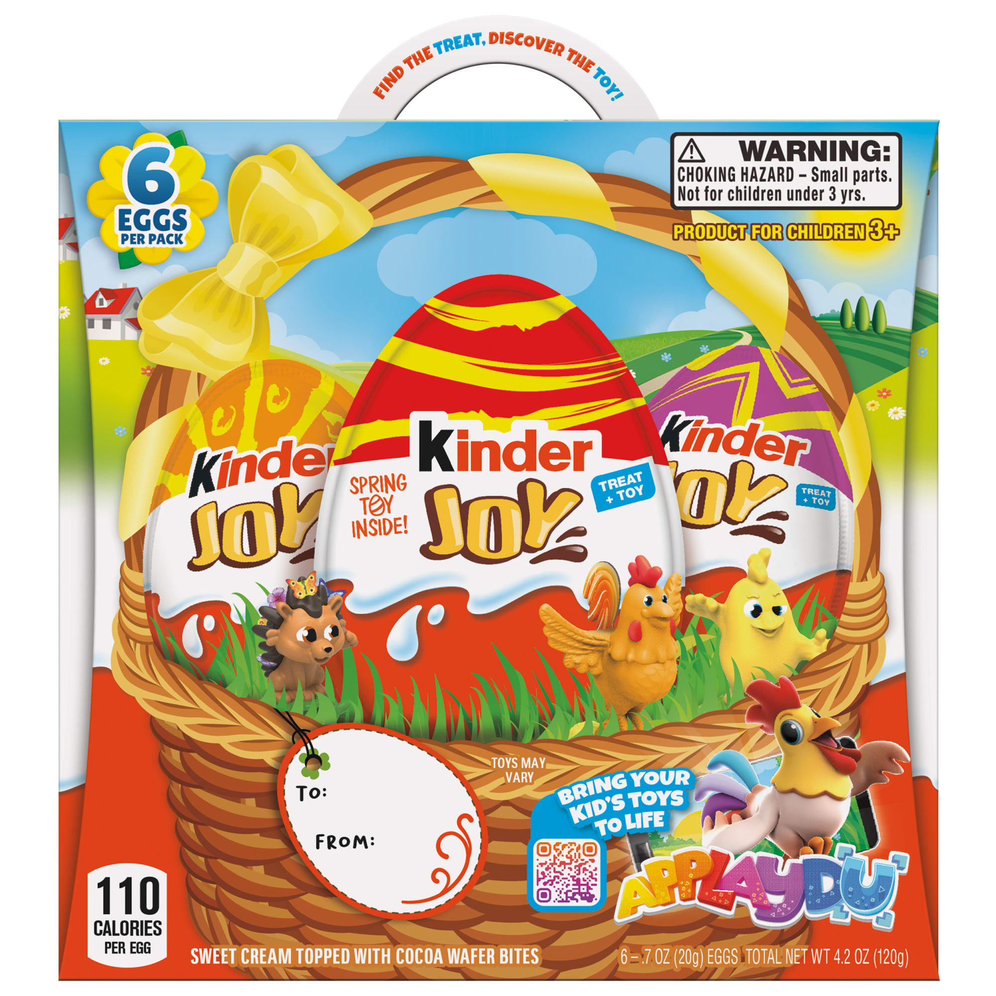 Kinder Joy Candy Chocolate Covered Easter Eggs With Sweet Cream Wafers Kinder Joy Candy Chocolate Covered Easter Eggs With Sweet Cream Wafers