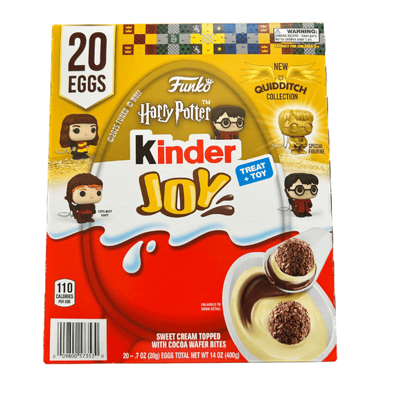 Kinder Joy Egg Sweet Cream and Chocolatey Wafers Quidditch Harry Potter Funko Pop Collection