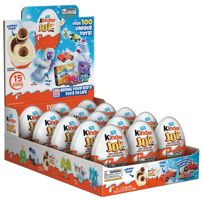 Kinder Joy For Boys Surprise Eggs in Toy Chocolate Ferrero Ester Egg 20g.