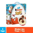 thumbnail image 1 of Kinder Joy Eggs, 6 Count, Treat Plus Toy, Sweet Creams and Chocolatey Wafers, Individually Wrapped, 4.2 oz, 1 of 15