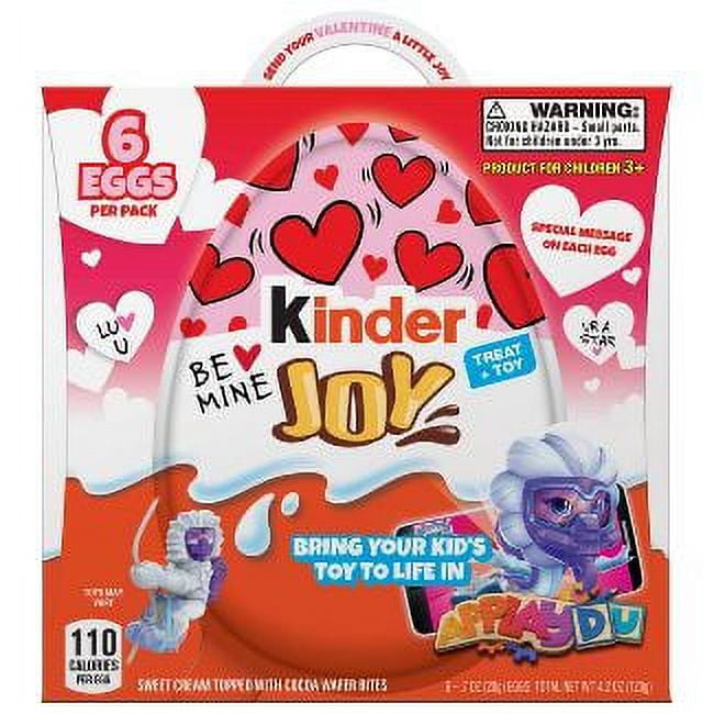Kinder Joy Eggs Treat Plus Toy Sweet Cream and Chocolatey Wafers Valentines  Day Gift, 4.2 oz - Food 4 Less