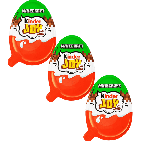 Kinder Joy egg MINECRAFT Edition -Made in Europe- 3 pc