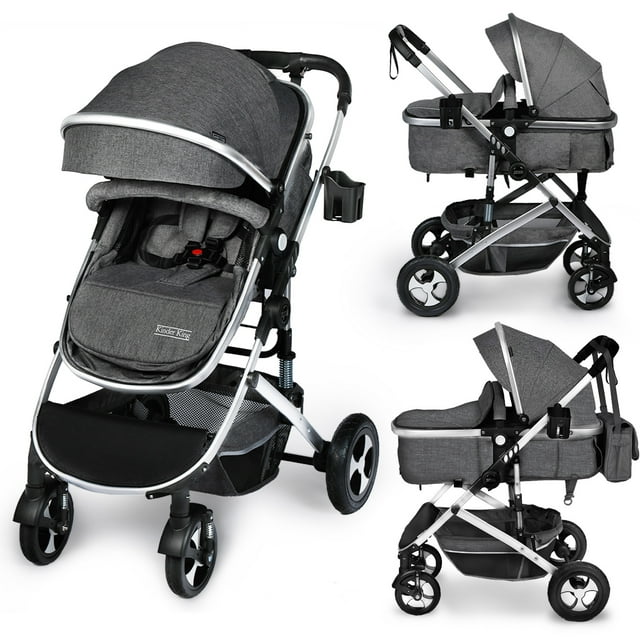 Kinder King 2-in-1 Convertible Baby Stroller
