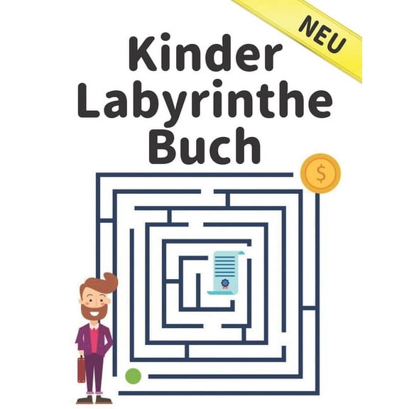 Kinder Labyrinthe Buch Neu : Labyrinth-Aktivittsbuch fr Kinder Jungen und Mdchen Spa und einfache 100 Labyrinth-Rtsel fr alle Altersgruppen (Paperback)