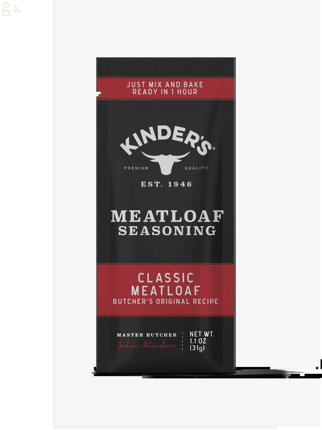 Kinder'S Classic Meatloaf Seasoning Mix, 1 Oz Packet