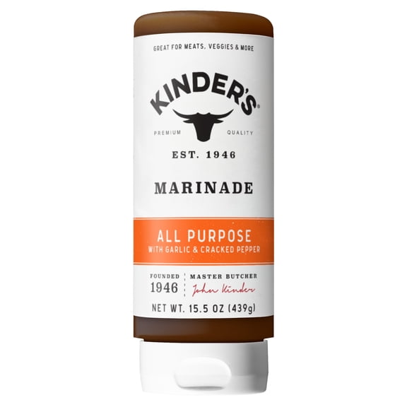 Kinder's All Purpose Marinade for Meat and Vegetables, 15.5 oz Bottle