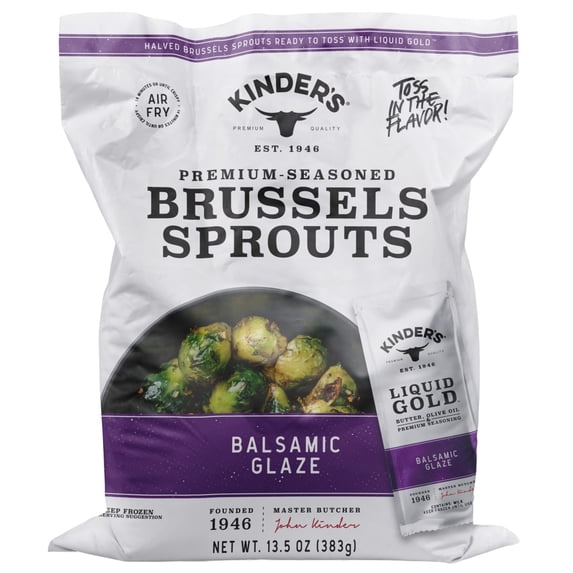 Kinder's Balsamic Glaze Brussels Sprouts, 13.5 oz (Frozen)