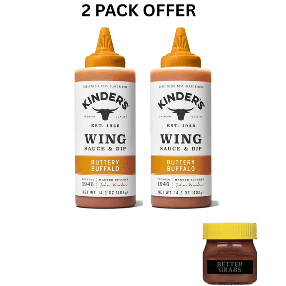 Kinder's Buttery Buffalo Wing Sauce and Dip, Squeeze Bottle 14.2 oz