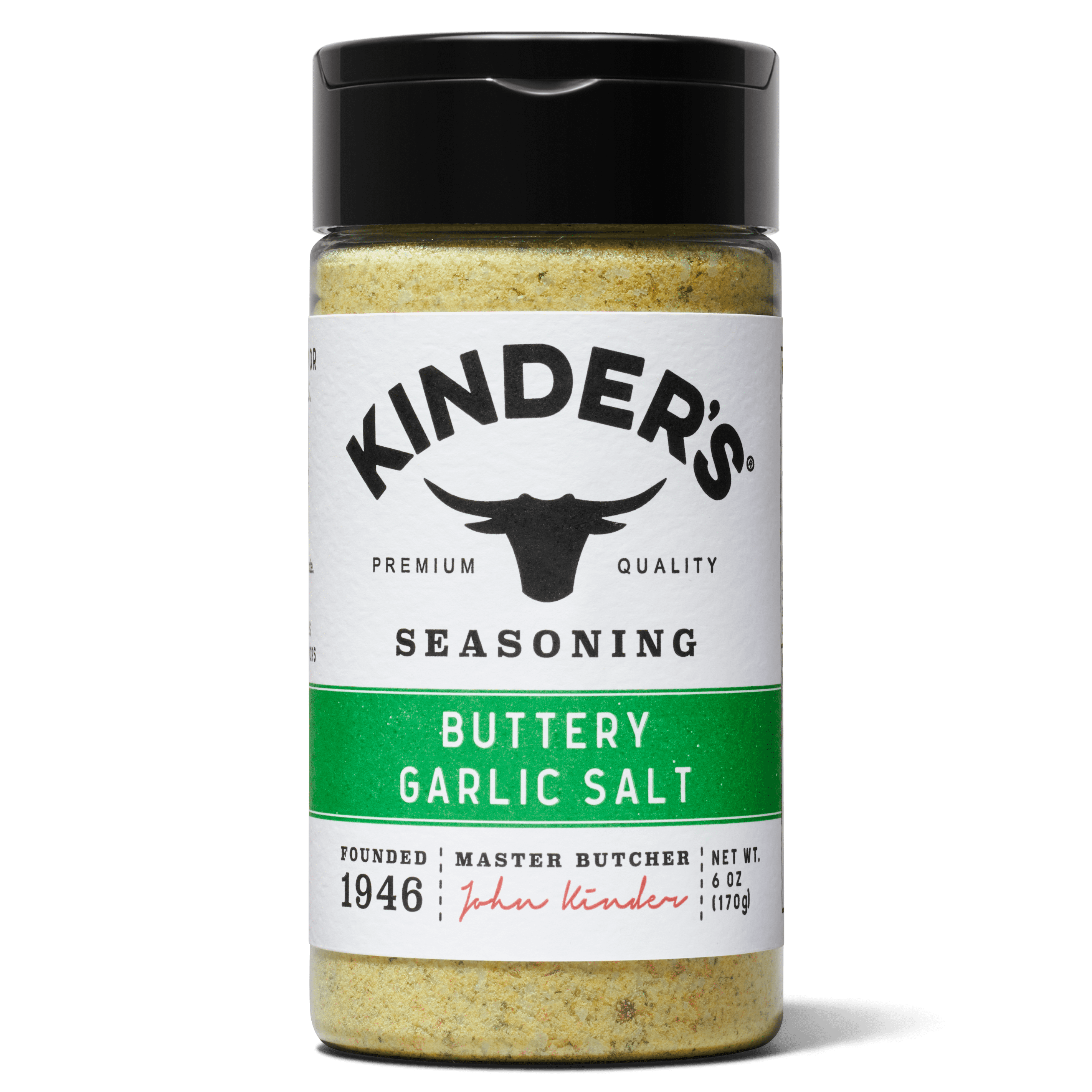Kinder's Buttery Garlic Salt Seasoning, 6 oz