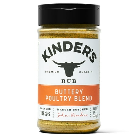 Kinder's Buttery Poultry Seasoning Blend with Butter, Garlic, Herbs, and Lemon, 8 oz