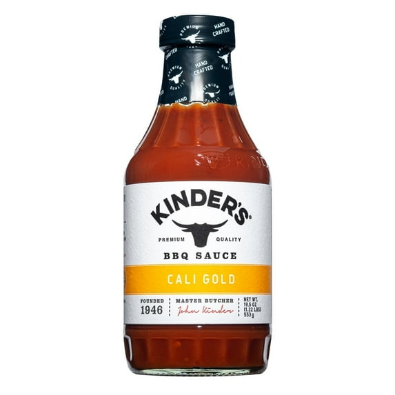 (Pack of 6) Kinder's Cali Gold Barbeque Sauce, 19.5 oz