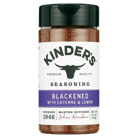 Kinder's Blackened Seasoning with Cayenne & Lemon, 4.2 oz