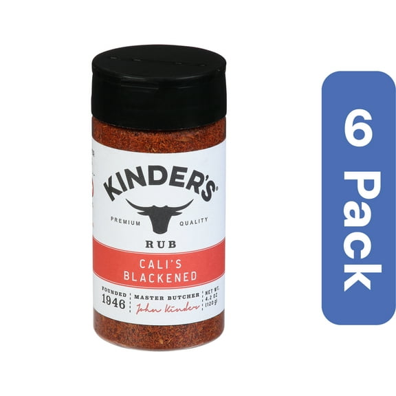Kinder's California Blackened Rub 4.2 oz (Pack Of 6)