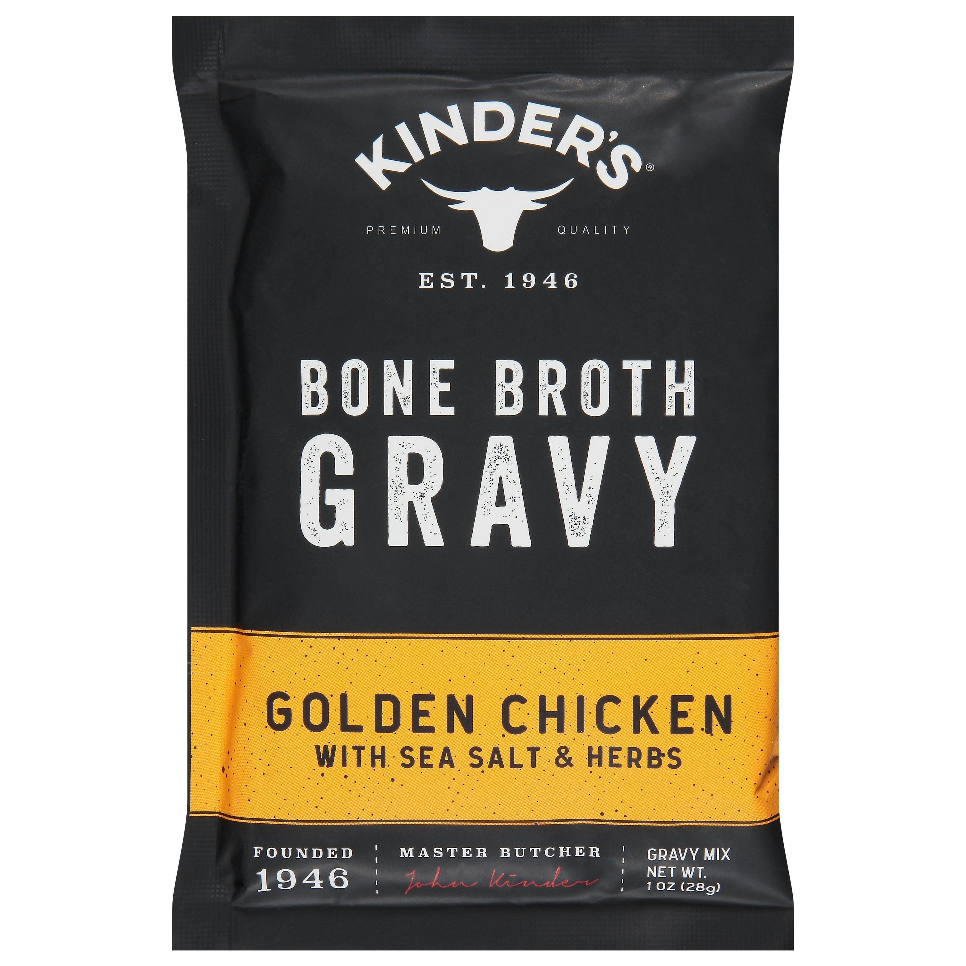 Kinders - Gravy Chicken Bone Broth Golden - 1 Oz, Case of 15