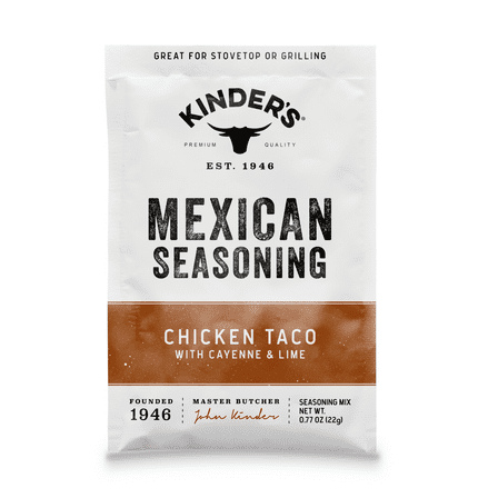 (5 pack) Kinder's Chicken Taco Seasoning, 0.8 oz Packet