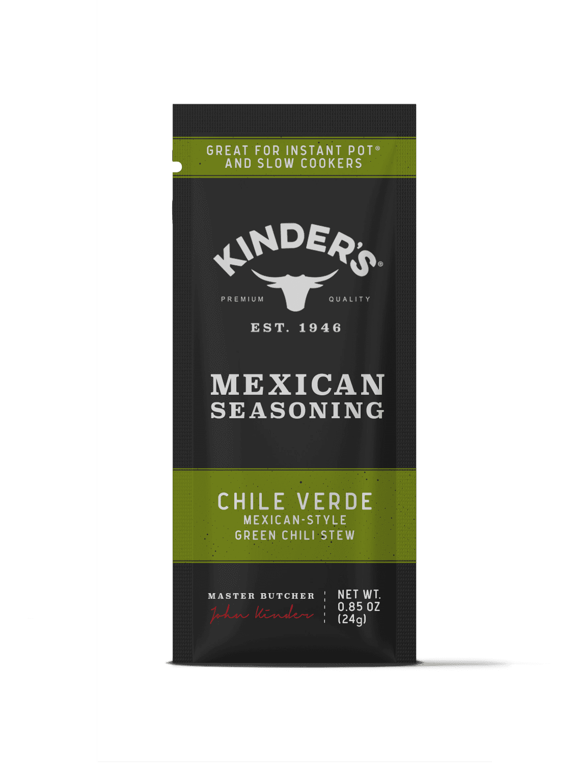 Kinder's Chili Verde Mexican Seasoning Mix for Grilling, 0.85 oz