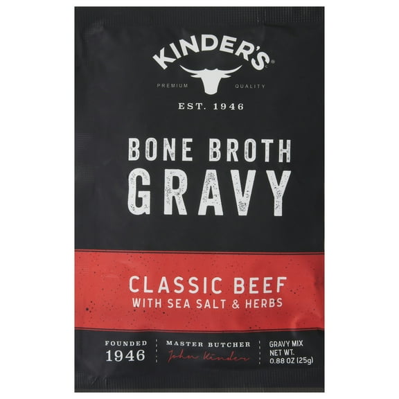 Kinder's Classic Beef Bone Broth Gravy 0.88 oz (Pack Of 15)