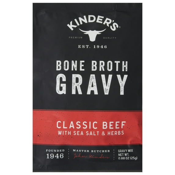 Kinder's Classic Beef Bone Broth Gravy 0.88 oz (Pack Of 15)
