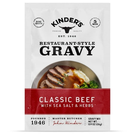 Kinder's Classic Beef Bone Broth Gravy Mix, .88 oz Pouch