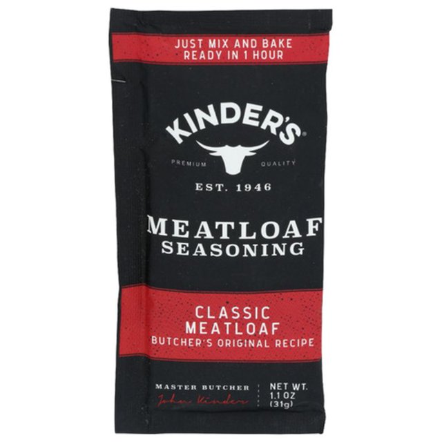 Kinder's Classic Meatloaf Butcher's Original Recipe Seasoning Packet 1.