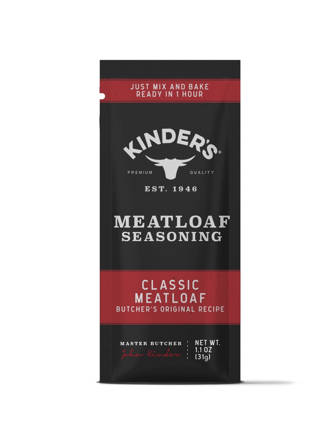 Kinder's, Classic Meatloaf Seasoning Packet, Butcher's Original Recipe