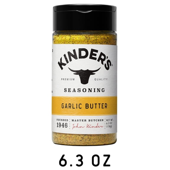 Kinder's Garlic Butter Seasoning Blend with Sea Salt, 6.3 oz