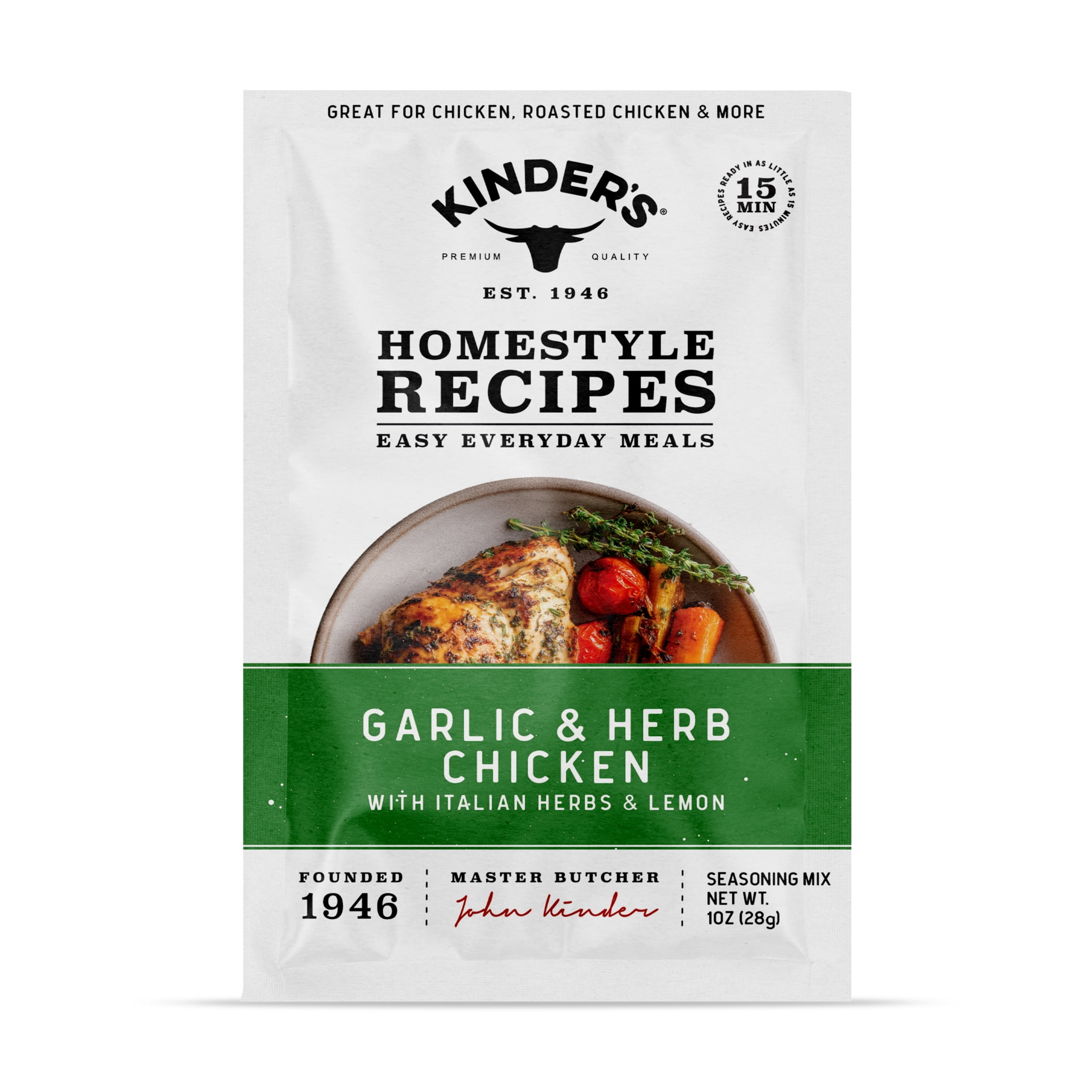Kinder's Garlic and Herb Chicken Seasoning Blend with Italian Herbs and ...