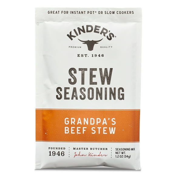 Kinder's Grandpa's Beef Stew Seasoning for Slow Cooking, 1 oz