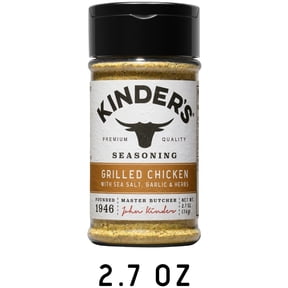 Kinder's Grilled Chicken Seasoning Blend with Sea Salt, Garlic, and Herbs, 2.7 oz