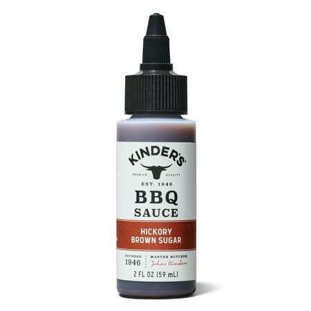 Kinder's Hickory Brown Sugar BBQ Sauce, 2 fl oz Small Bottle