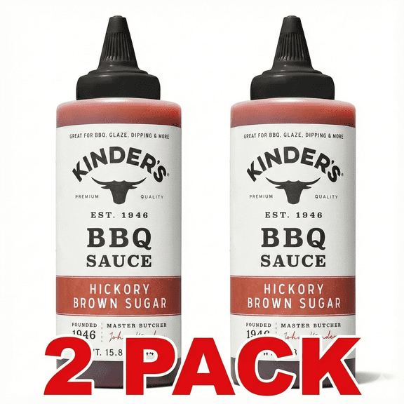 Kinder's Hickory Brown Sugar Barbecue Sauce, 15.8 oz pack of 2