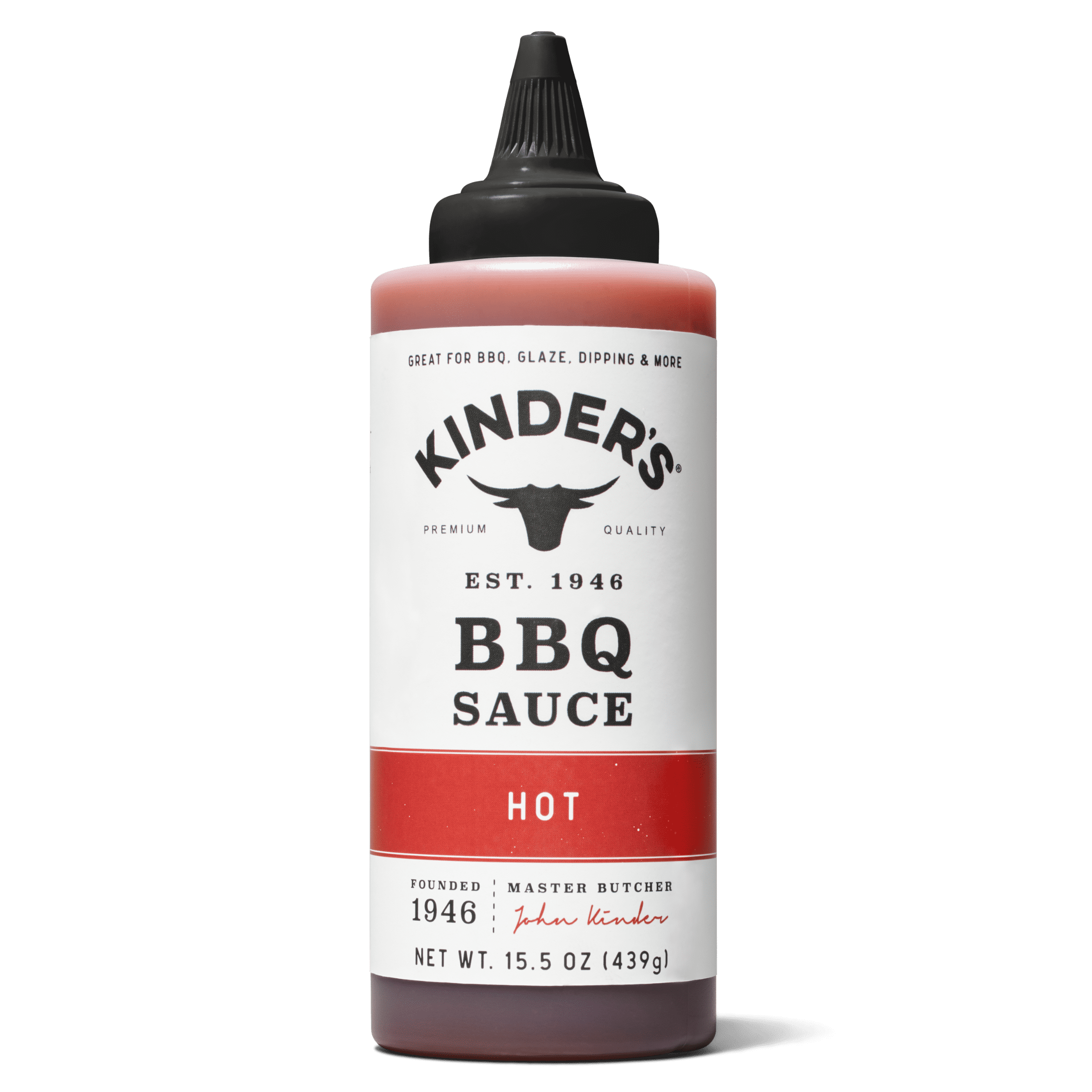 Kinder's Hot Barbecue Sauce, 15.5 oz, Ideal for Dipping, Marinating ... Kinder's Hot Barbecue Sauce, 15.5 oz, Ideal for Dipping, Marinating ...