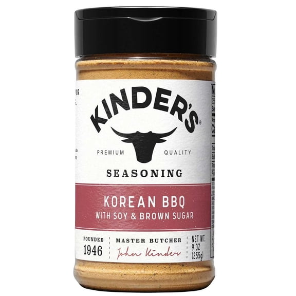 Kinders Korean BBQ Seasoning Rub 9oz Authentic Savory Asian Grill & Marinade Spice Blend