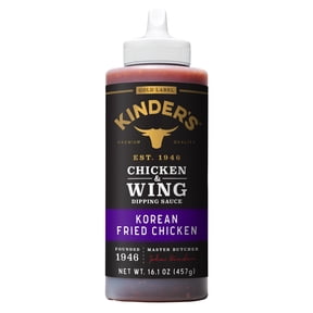 Kinder's Gold Label Korean Fried Chicken Dipping Sauce for Chicken and Wings, 16.1 oz Bottle