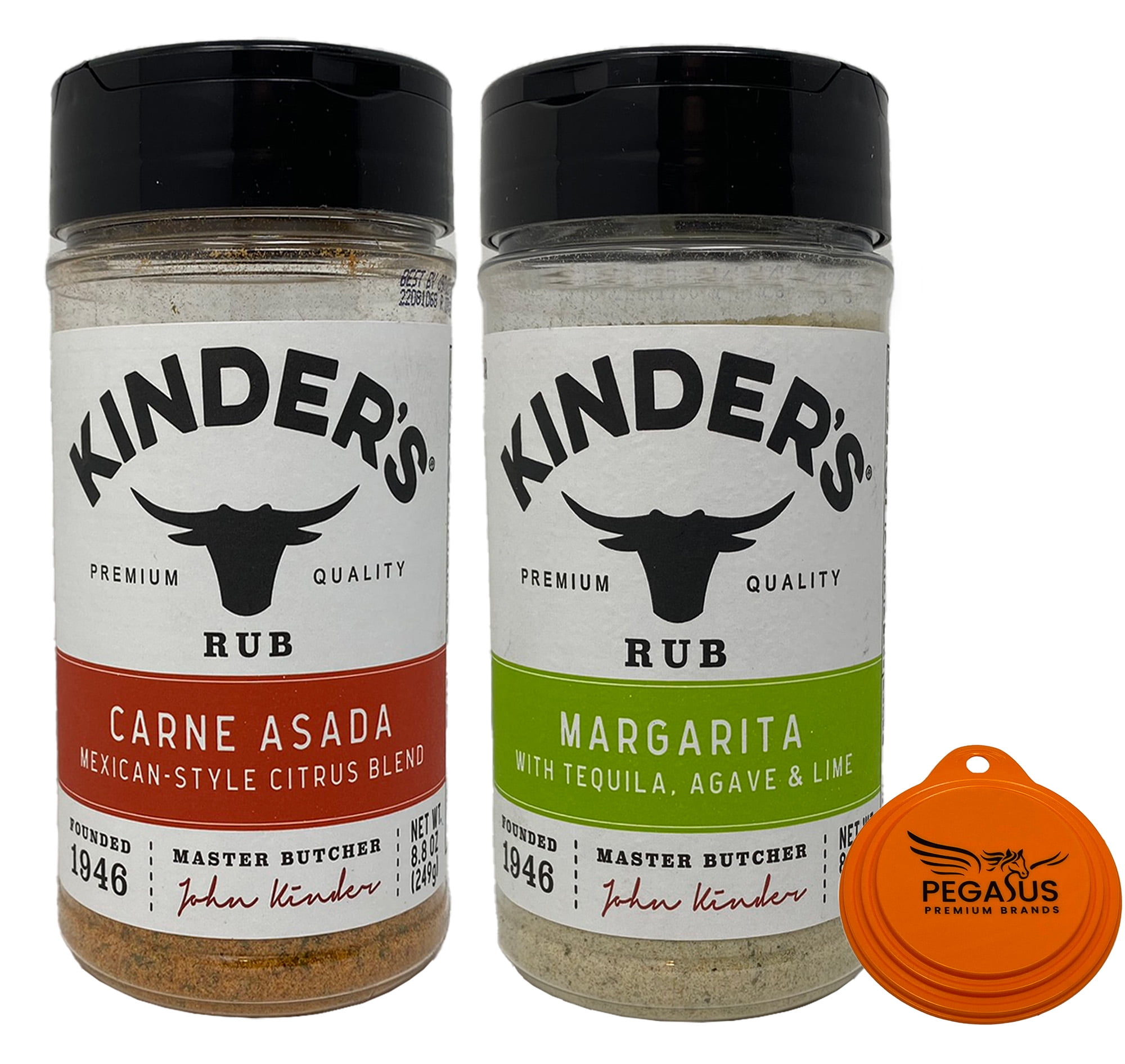 Kinder's Margarita Rub Seasoning 8.8oz and Carne Asada MexicanStyle