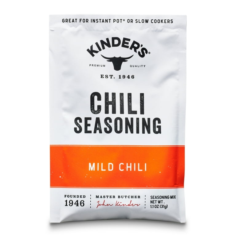 Kinder's Mild Chili Seasoning oz Packet for Bold Chili Flavor